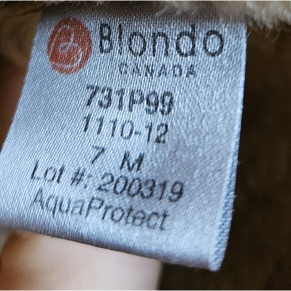 Blondo Brown Leather Snow Boots Faux Fur Lined Adjustable Size 7M Women’s - Picture 11 of 12